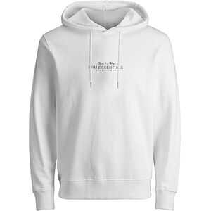 JACK & JONES Jprblacasper Sweat Hood FST, Vit melange, M JACK & JONES Jprblacasper Sweat Hood FST, Vit melange, M