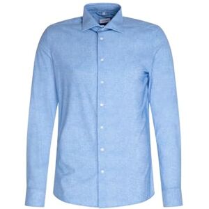 Seidensticker Silkesdekal herr affärsskjorta – smal passform – stretch – Kent krage – långärmad –, Ljusblå, 44 SE Seidensticker Silkesdekal herr affärsskjorta – smal passform – stretch – Kent krage – långärmad –, Ljusblå, 44 SE