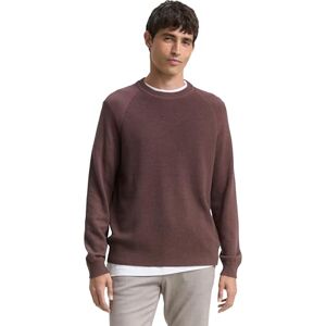 TOM TAILOR herrtröja, 39099 – väska brun melange, M TOM TAILOR herrtröja, 39099 – väska brun melange, M