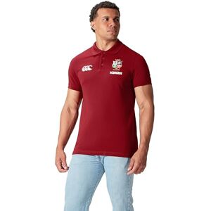Canterbury herr brittisk och irländsk lejon pique piké-t-shirt, röd dahlia, medium Canterbury herr brittisk och irländsk lejon pique piké-t-shirt, röd dahlia, medium