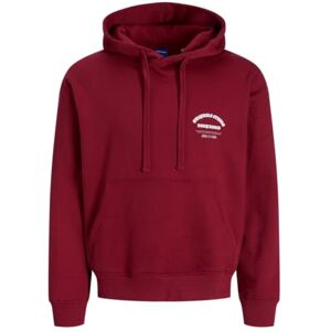 JACK & JONES Jormeadows Sweat Hood, Tibetansk röd, L JACK & JONES Jormeadows Sweat Hood, Tibetansk röd, L