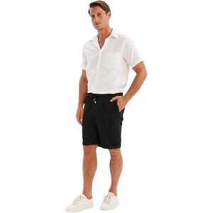 DeFacto Herren Bermuda shorts chinos Kurze Hosen-Stretch Jorts slang, svart, 32 herr, svart, 30 DeFacto Herren Bermuda shorts chinos Kurze Hosen-Stretch Jorts slang, svart, 32 herr, svart, 30