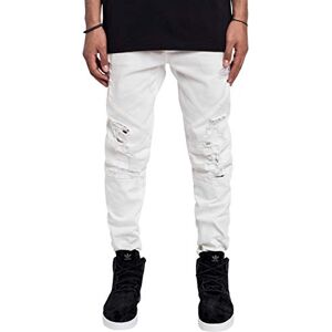 Cayler & Sons herr C&s Paneled denim byxor jeans distressed light blue/white 3032 Cayler & Sons herr C&s Paneled denim byxor jeans distressed light blue/white 3032