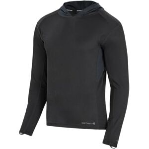 Carhartt Force Midweight Micro-Grid baslager huvtröja för män, Svart, M Carhartt Force Midweight Micro-Grid baslager huvtröja för män, Svart, M