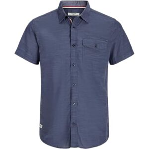 JACK & JONES Jprblamarshall detalj S/S skjorta Smu, marinblå blazer, S JACK & JONES Jprblamarshall detalj S/S skjorta Smu, marinblå blazer, S