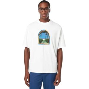 Scotch & Soda Loose Fit Front Chest Artwork T-shirt, Vit 101, XL Scotch & Soda Loose Fit Front Chest Artwork T-shirt, Vit 101, XL
