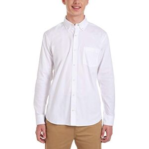 Nautica långärmad enhetlig Oxford-skjorta för män, Vitt, XL Nautica långärmad enhetlig Oxford-skjorta för män, Vitt, XL