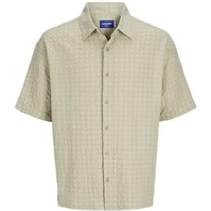 JACK & JONES Jordobby Check Shirt Ss, Celadon Tint, XL JACK & JONES Jordobby Check Shirt Ss, Celadon Tint, XL