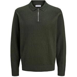 JACK & JONES Jjeemil stickad polo halv dragkedja Ls Noos, Duffelväska, M JACK & JONES Jjeemil stickad polo halv dragkedja Ls Noos, Duffelväska, M