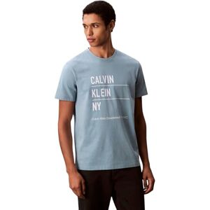 Calvin jeans herr SS 30S EU NY Graphi LV04RD818G grafiska t-shirts, grön (rökblå), S, Grön (rökblå), S Calvin jeans herr SS 30S EU NY Graphi LV04RD818G grafiska t-shirts, grön (rökblå), S, Grön (rökblå), S