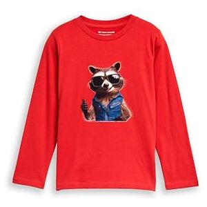 TOM TAILOR barn pojkar långärmad t-shirt, 38337 – mjuk röd, 104-110 TOM TAILOR barn pojkar långärmad t-shirt, 38337 – mjuk röd, 104-110