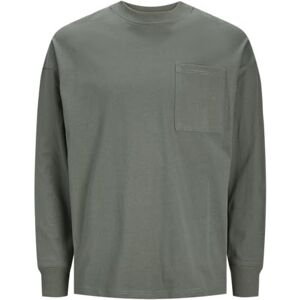 JACK & JONES JCOCLEAN Pocket Tee LS Crew Neck, agave grön, M JACK & JONES JCOCLEAN Pocket Tee LS Crew Neck, agave grön, M