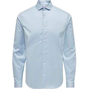 Only & Sons Onsjordan Life Slim Twill Ls skjorta långärmad tröja, Kashmirblå, S Only & Sons Onsjordan Life Slim Twill Ls skjorta långärmad tröja, Kashmirblå, S