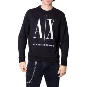 Giorgio Armani Icon Project Sweatshirt för män, Svart, M Giorgio Armani Icon Project Sweatshirt för män, Svart, M