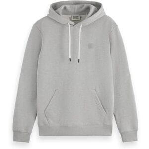 Scotch & Soda Herr Core-Logo Hoodie Sweatshirt med huva, Grå melange, L Scotch & Soda Herr Core-Logo Hoodie Sweatshirt med huva, Grå melange, L