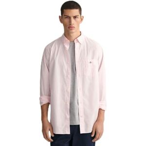 GANT Poplin-skjorta för män, normal, Ljusrosa, XXL GANT Poplin-skjorta för män, normal, Ljusrosa, XXL