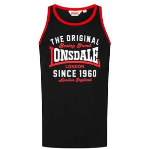 Lonsdale Andover ärmlös T-shirt M, Svart/röd/vit, M Lonsdale Andover ärmlös T-shirt M, Svart/röd/vit, M