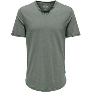 Only & Sons Onsbenne Longy V-Neck Ss Tee Noos, Castor Gray, M Only & Sons Onsbenne Longy V-Neck Ss Tee Noos, Castor Gray, M