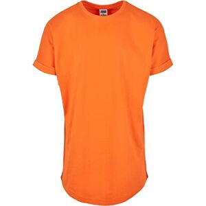 Urban Classics herr T-tröja Long Shaped Turnup Tee, Mandarin, 5XL Urban Classics herr T-tröja Long Shaped Turnup Tee, Mandarin, 5XL