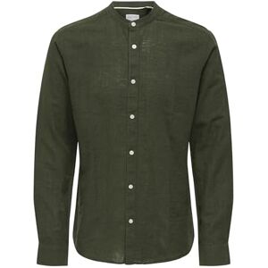 Only & Sons Onscaiden Life Ls Solid linne Mao Noos, kambaba, XS Only & Sons Onscaiden Life Ls Solid linne Mao Noos, kambaba, XS