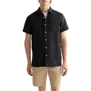 Scotch & Soda Core Linen skjorta, Svart 001, L Scotch & Soda Core Linen skjorta, Svart 001, L