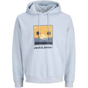 JACK & JONES Jjperry Sweat Hood Pls – plus size, Himmelsk blå, 5XL JACK & JONES Jjperry Sweat Hood Pls – plus size, Himmelsk blå, 5XL