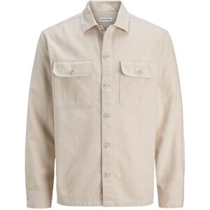 JACK & JONES Jjecharge Overshirt Ls Noos, Moonbeam, XL JACK & JONES Jjecharge Overshirt Ls Noos, Moonbeam, XL