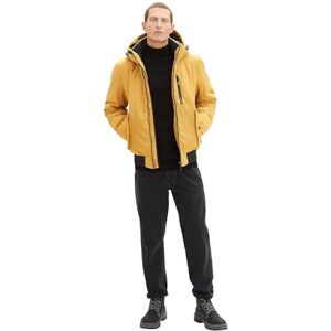 TOM TAILOR Blouson vinterjacka för män med avtagbar huva 1037343, 10533 – Gyllene fodral, M TOM TAILOR Blouson vinterjacka för män med avtagbar huva 1037343, 10533 – Gyllene fodral, M
