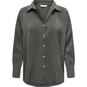 ONLY Onlzazima L/S lös skjorta WVN, fantom, XS ONLY Onlzazima L/S lös skjorta WVN, fantom, XS