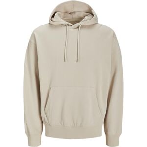 JACK & JONES Jjecharge Sweat Hood Noos huvtröja, Moonbeam, XS JACK & JONES Jjecharge Sweat Hood Noos huvtröja, Moonbeam, XS