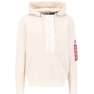Alpha Industries Hoody med tryck framtill-herr Hooded Sweat Jet Stream White Alpha Industries Hoody med tryck framtill-herr Hooded Sweat Jet Stream White