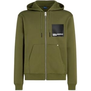KARL LAGERFELD JEANS , Herr, Box Logo Hoodie, Regular Fit, Grön, XXL KARL LAGERFELD JEANS , Herr, Box Logo Hoodie, Regular Fit, Grön, XXL