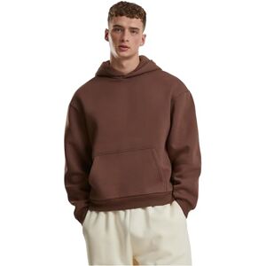 Urban Classics Huvtröja för män, fluffig huvtröja, avslappnad huvtröja för män, oversize passform, storlekar S–5XL, Chokladbrun, M Urban Classics Huvtröja för män, fluffig huvtröja, avslappnad huvtröja för män, oversize passform, storlekar S–5XL, Chokladbrun, M