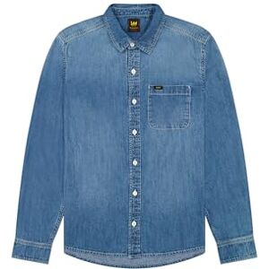 Lee SURE skjorta, Mellanblå denim, L Lee SURE skjorta, Mellanblå denim, L