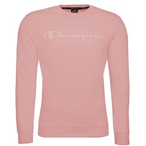Champion Amerikansk klassisk stor logotyp sweatshirt med huva för män, Rosa, M Champion Amerikansk klassisk stor logotyp sweatshirt med huva för män, Rosa, M