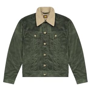 Lee Sherpa Jacket Jeansjacka för män, Frontier Olive, M Lee Sherpa Jacket Jeansjacka för män, Frontier Olive, M
