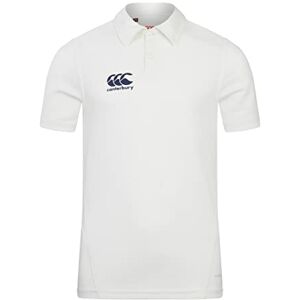 Canterbury av Nya Zeeland pojkar Junior Cricket vit skjorta polo, krämfärgad, 4 Canterbury av Nya Zeeland pojkar Junior Cricket vit skjorta polo, krämfärgad, 4