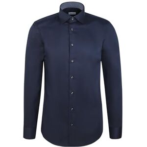 Seidensticker Silkesdekal 845539, formad passform långärmad affärsskjorta, 38, blå, 38 SE Seidensticker Silkesdekal 845539, formad passform långärmad affärsskjorta, 38, blå, 38 SE