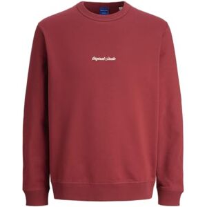 JACK & JONES Jornorrebro Emb Sweat Crew Noos, Tibetansk röd, XS JACK & JONES Jornorrebro Emb Sweat Crew Noos, Tibetansk röd, XS
