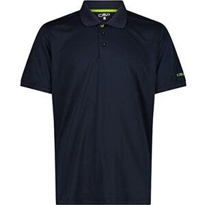 CMP Enfärgad pikétröja för män, blå (B.blue/Limegreen), 60 CMP Enfärgad pikétröja för män, blå (B.blue/Limegreen), 60