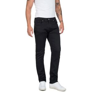 Replay Herr rak passform jeans grover powerstretch denim, 009 medium blå, 36W x 32L Replay Herr rak passform jeans grover powerstretch denim, 009 medium blå, 36W x 32L