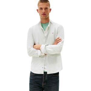 Tommy Jeans Herr TJM Slim Stripe Oxford Shirt EXT DM0DM20668, grön, S, Grön (Molnig Jaderandig), S Tommy Jeans Herr TJM Slim Stripe Oxford Shirt EXT DM0DM20668, grön, S, Grön (Molnig Jaderandig), S