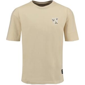 KEY LARGO KEYLARGO Herr T-shirt MT KLWRITE rund lös, Beige (1004), XL KEY LARGO KEYLARGO Herr T-shirt MT KLWRITE rund lös, Beige (1004), XL