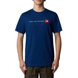 THE NORTH FACE NF0A87NSD1R M S/S Never Stop Exploring T-shirt Herr Sommar Blå Storlek XS, Sommarblå, XS THE NORTH FACE NF0A87NSD1R M S/S Never Stop Exploring T-shirt Herr Sommar Blå Storlek XS, Sommarblå, XS