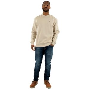 Tommy Jeans herr TJM REG S FLAG FLEECE CREW DM0DM20741 pullover sweatshirt, beige (tidningspappor), XS, Beige (tidningspapper), XS Tommy Jeans herr TJM REG S FLAG FLEECE CREW DM0DM20741 pullover sweatshirt, beige (tidningspappor), XS, Beige (tidningspapper), XS