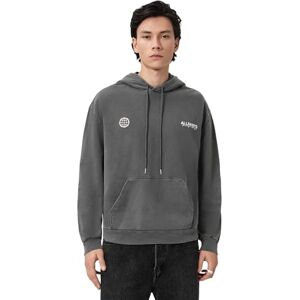 AllSaints Emblem OTH Hoody för män, tvättad svart, M AllSaints Emblem OTH Hoody för män, tvättad svart, M