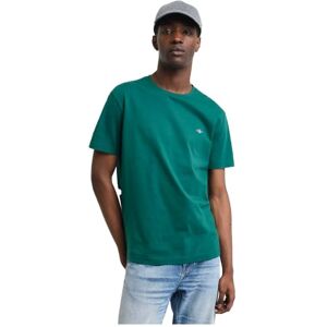 GANT Men's Reg Shield Ss T-shirt, Djup skogsgrön, S GANT Men's Reg Shield Ss T-shirt, Djup skogsgrön, S