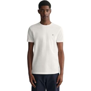 GANT Slim piké SS t-shirt, Äggskal, S GANT Slim piké SS t-shirt, Äggskal, S