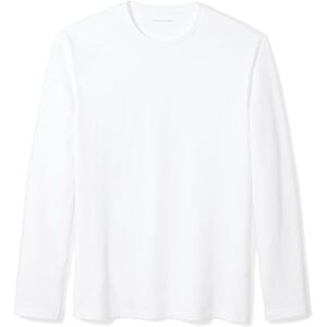 Amazon Essentials Men's Långärmad T-shirt med smal passform, Vit, S Amazon Essentials Men's Långärmad T-shirt med smal passform, Vit, S