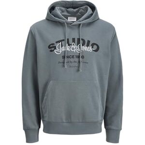 JACK & JONES Jjyuki Sweat Hood Bf, Stormigt väder, M JACK & JONES Jjyuki Sweat Hood Bf, Stormigt väder, M